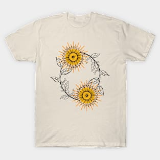 Little Aesthetic Sunflower T-Shirt